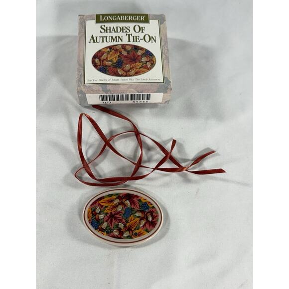 Longaberger Shades of Autumn Tie-On 31755 Leaves Fall - Picture 1 of 3